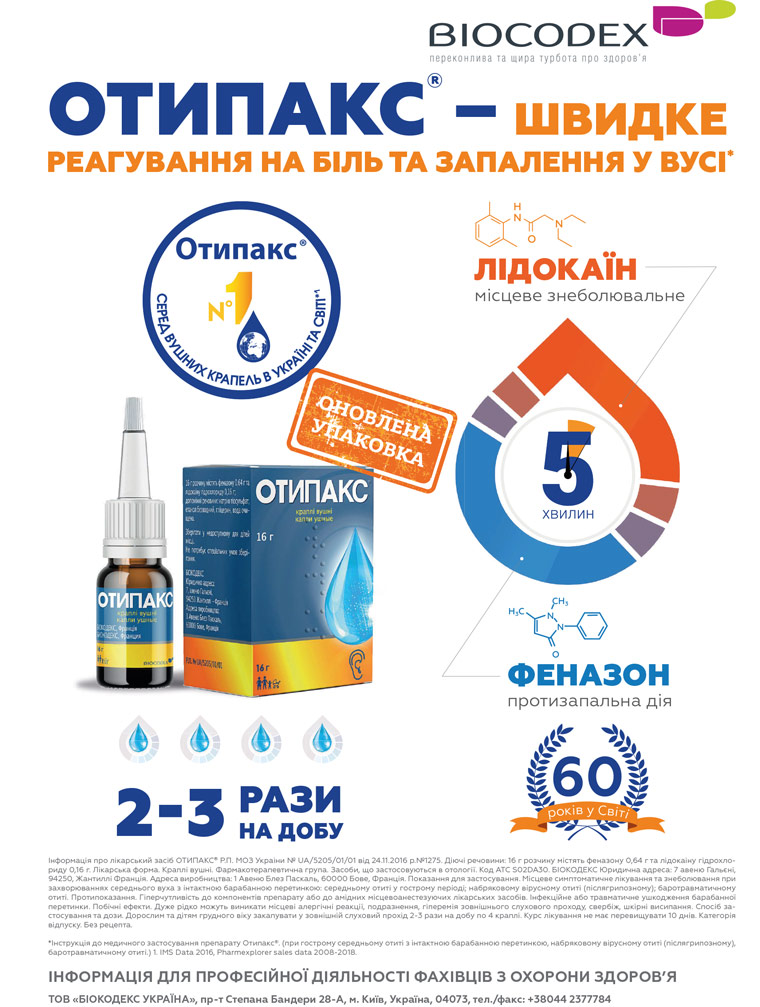 ушные капли Отипакс